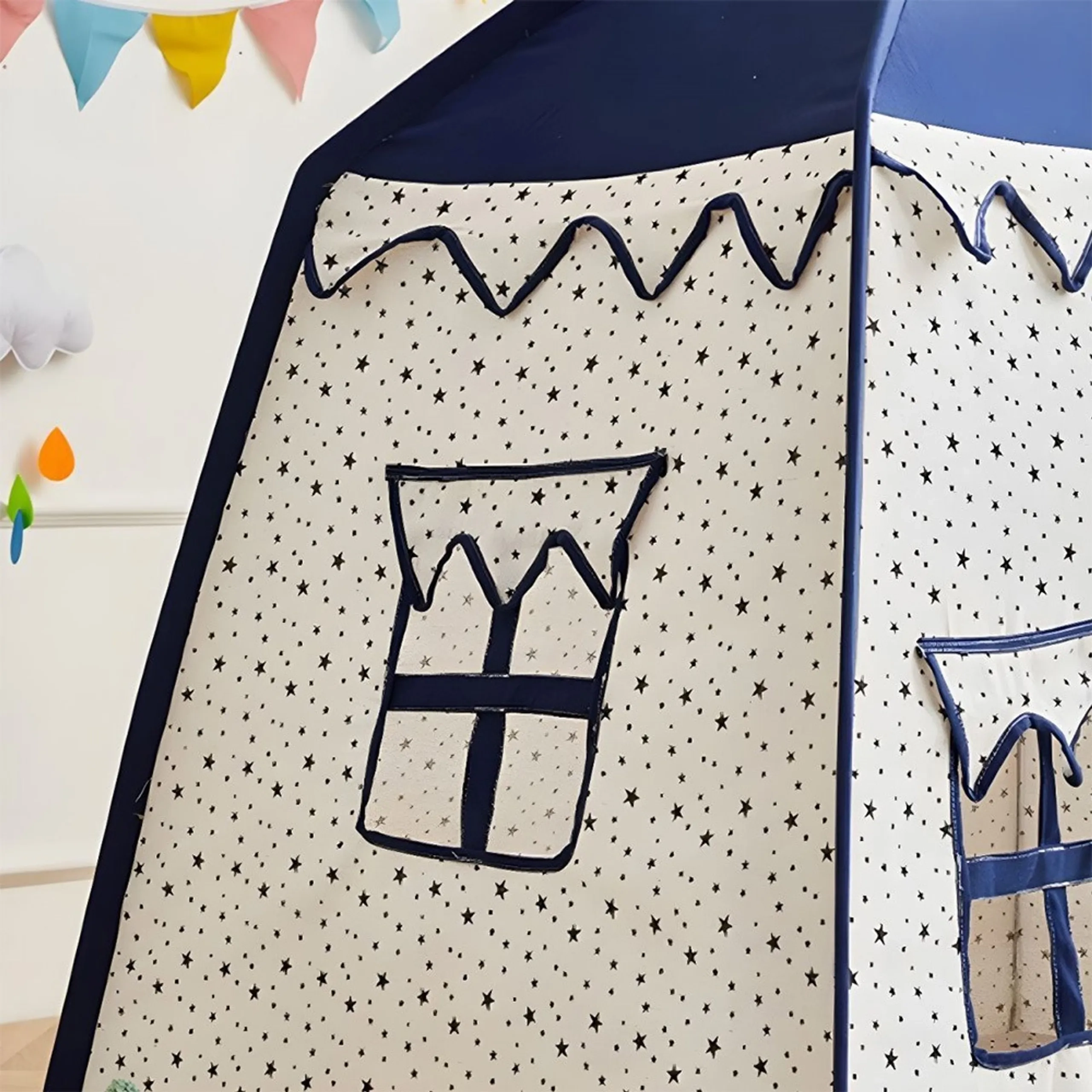 Canvas Foldable Tent And Teepee Playhouse