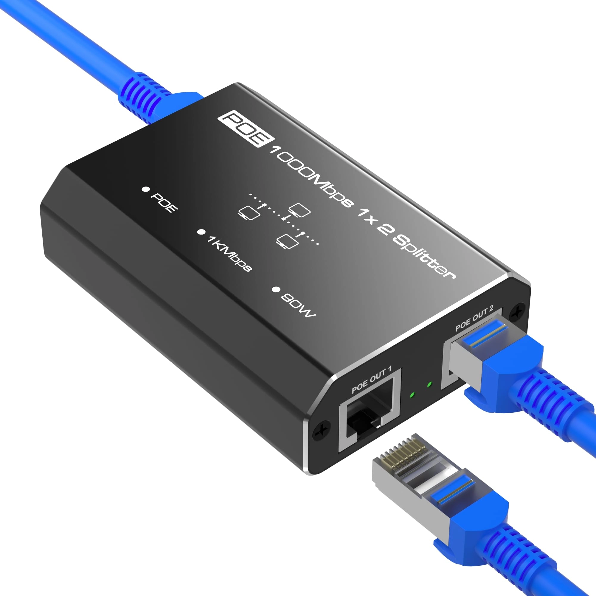 Aoyvsktv PoE Splitter - 30W 2 Port 802.3at/af Gigabit
