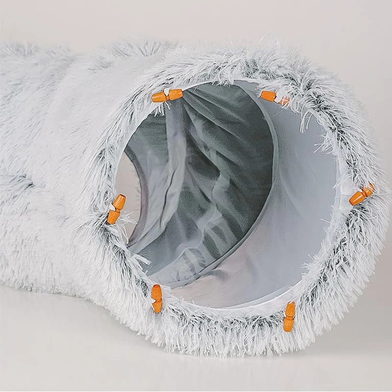2-in-1 Cat Tunnel and Bed - 36"W x 36"D x 11.5"H Polyester