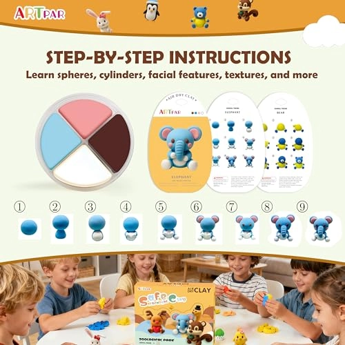 Clay Kits - Air Dry Clay 12pcs.