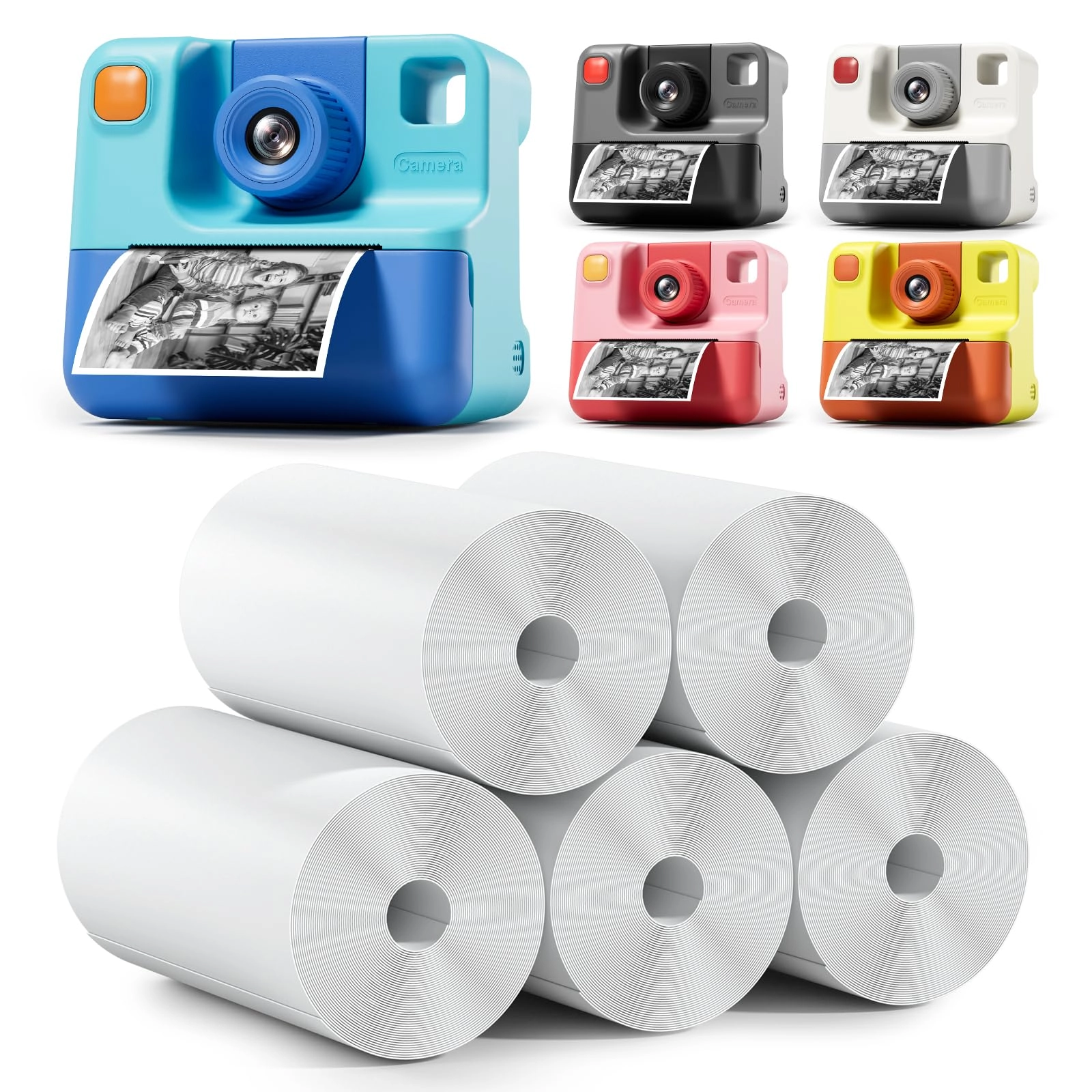 Instant Camera Refill Print Paper - 5 Rolls 56mm x 25mm