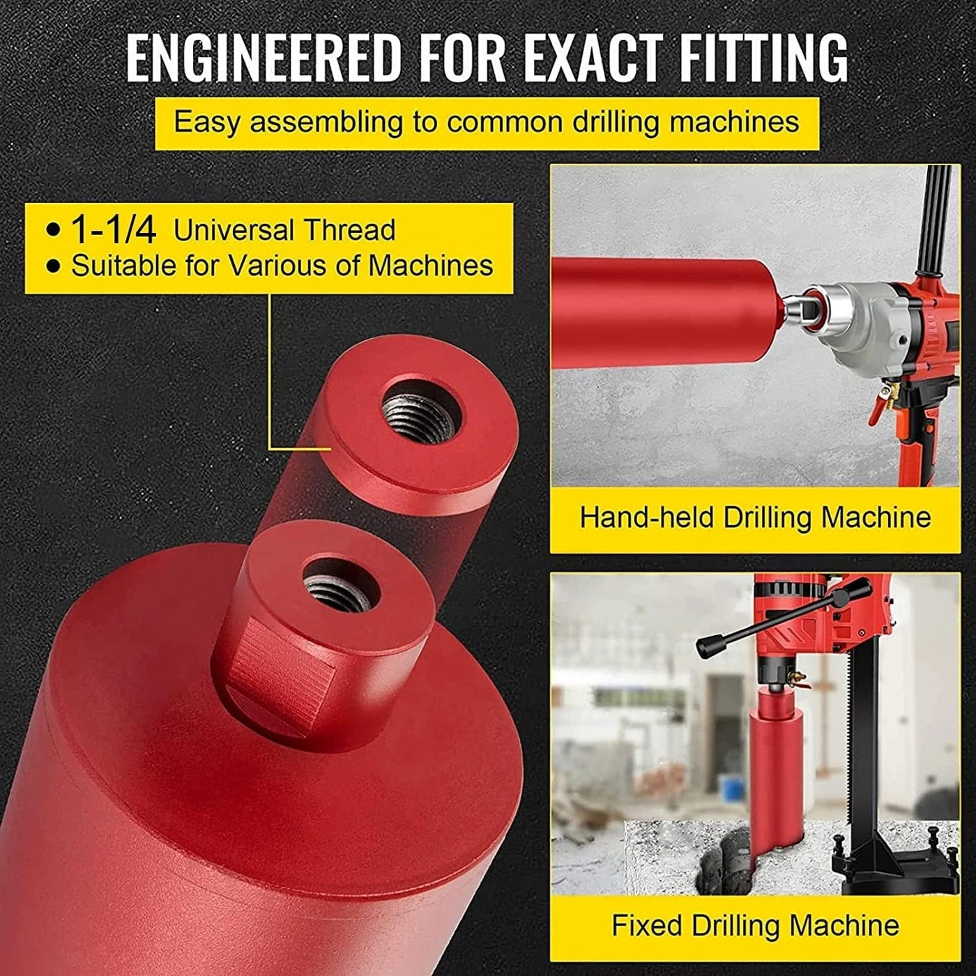 Diamond Core Drill - durable alloy steel with diamond abrasive grains 1.0 piece(s) 180mm