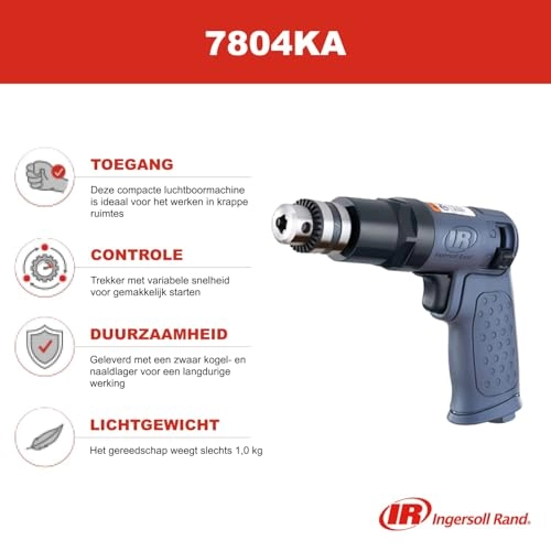 7804KA - 1/4" keyless chuck 0.5 hp reversible motor