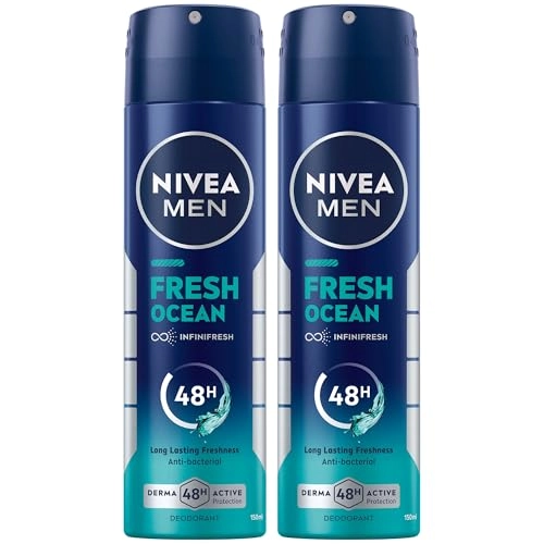 NIVEA Deodorant Spray for Men - Fresh 2 x 150ml Bundle