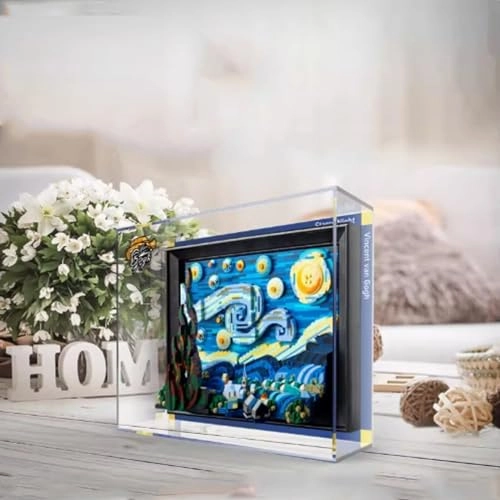 Acrylic Display Case for LEGO 21333 Starry Moon Night - 3mm thickness