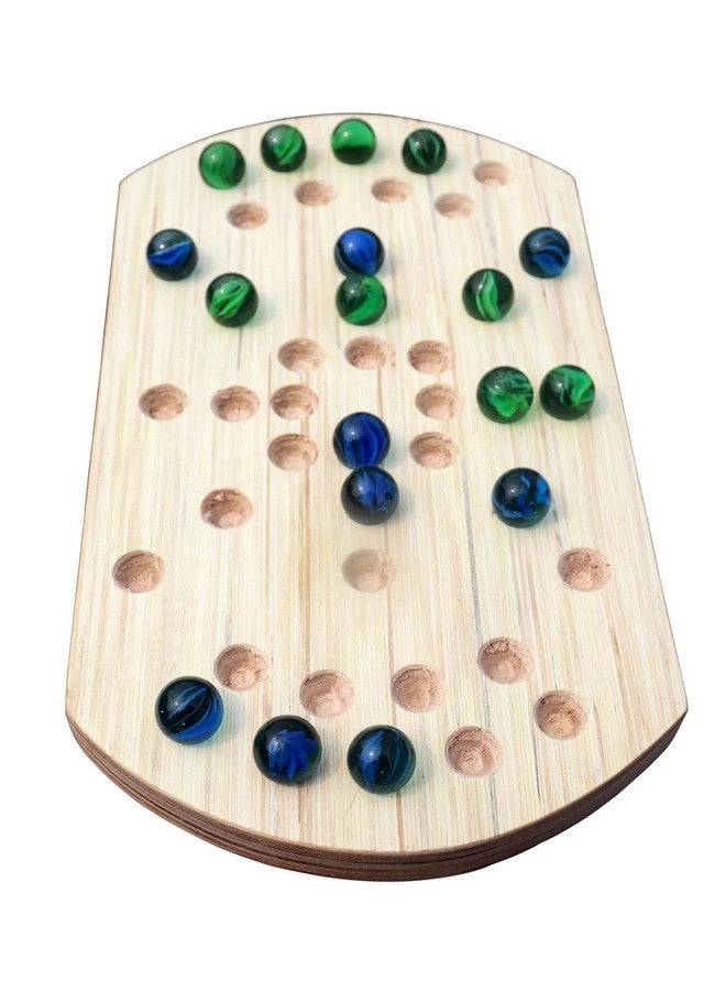 Nine Men Morris - Wooden 18 Marbles