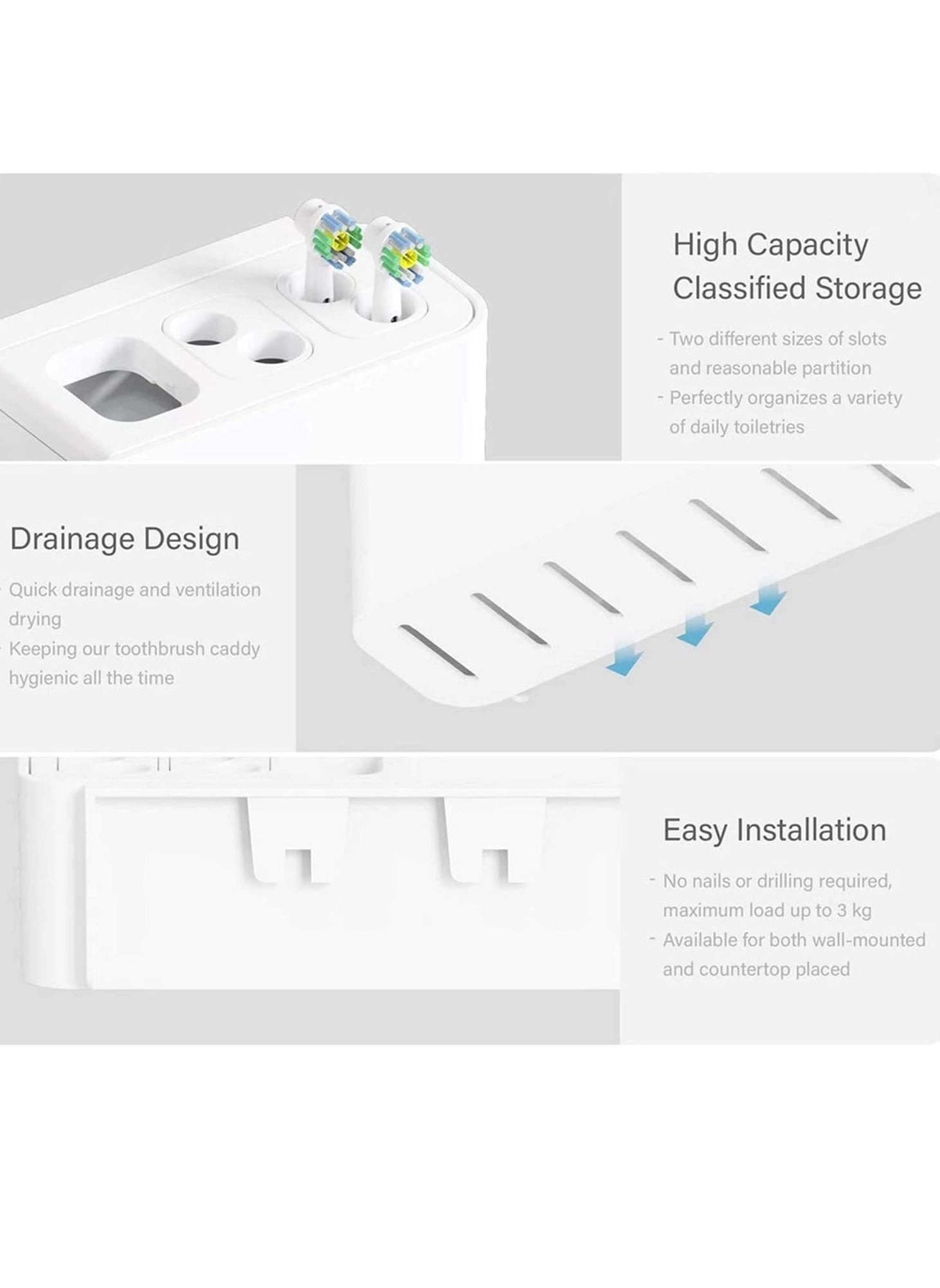 Electric Toothbrush Holder - Wall Mounted