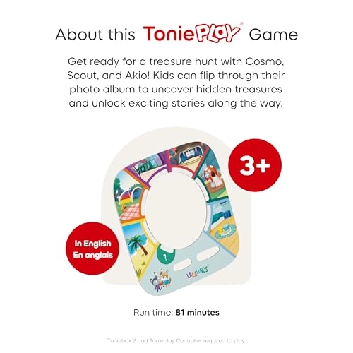 tonies Lalalinos Find The Photo Tonieplay Story Game - Cosmo Scout Akio + Tonieplay Controller - 3 years+