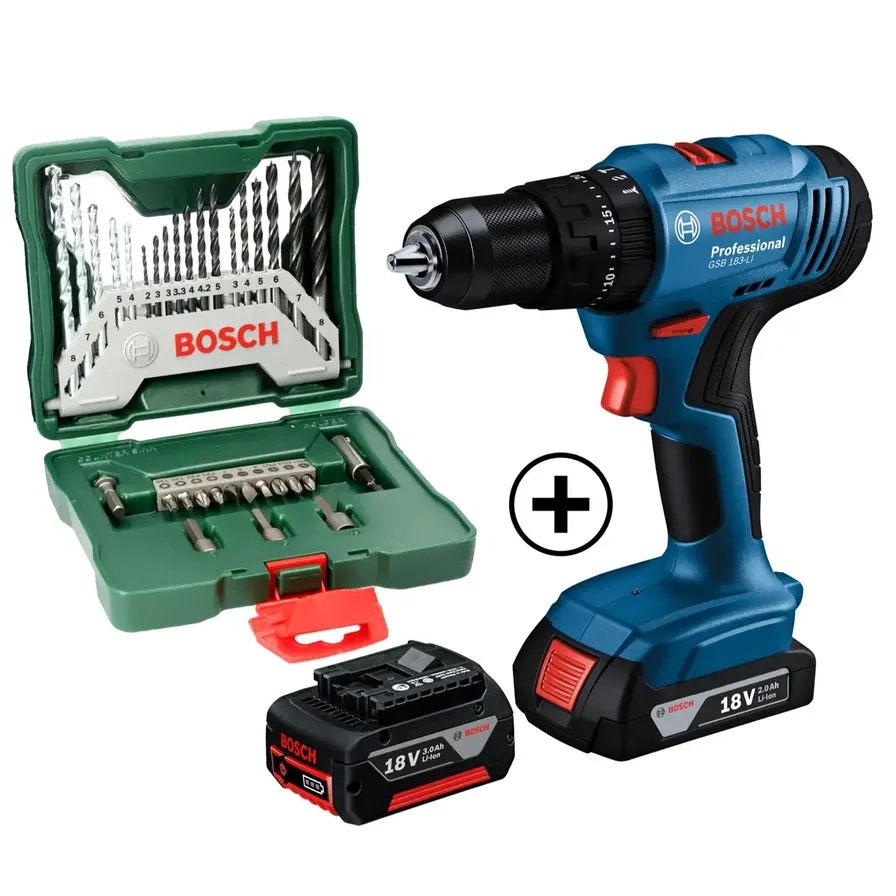 GSB 183Li - 2.0Ah 3.0Ah + Xline Set