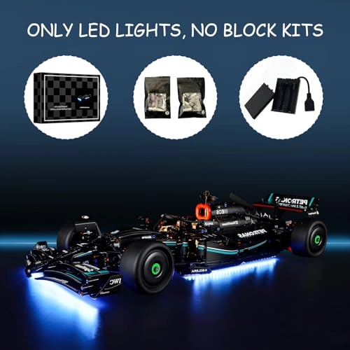 LED Light Kit for Lego Mercedes-AMG F1 W14 E Performance Set (42171) - White 5 Volts
