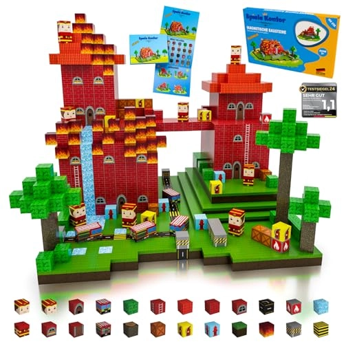 Magnetic Building Blocks - Fire Brigade 150 pcs