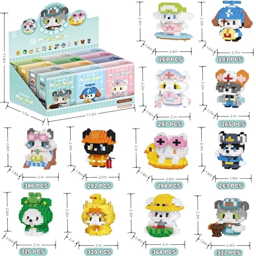 Cat & Dog Roleplay Micro Set - 12 Pack (7285-7296,7297-7308)