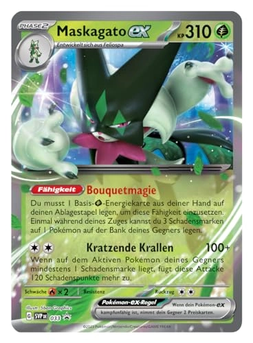 Tin-Box Paldea Partner: Maskagato-ex - 1 Holographic Promo Card 4 Booster Packs English