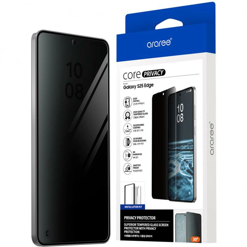Privacy Tempered Glass Screen Protector for Samsung Galaxy S25 Edge