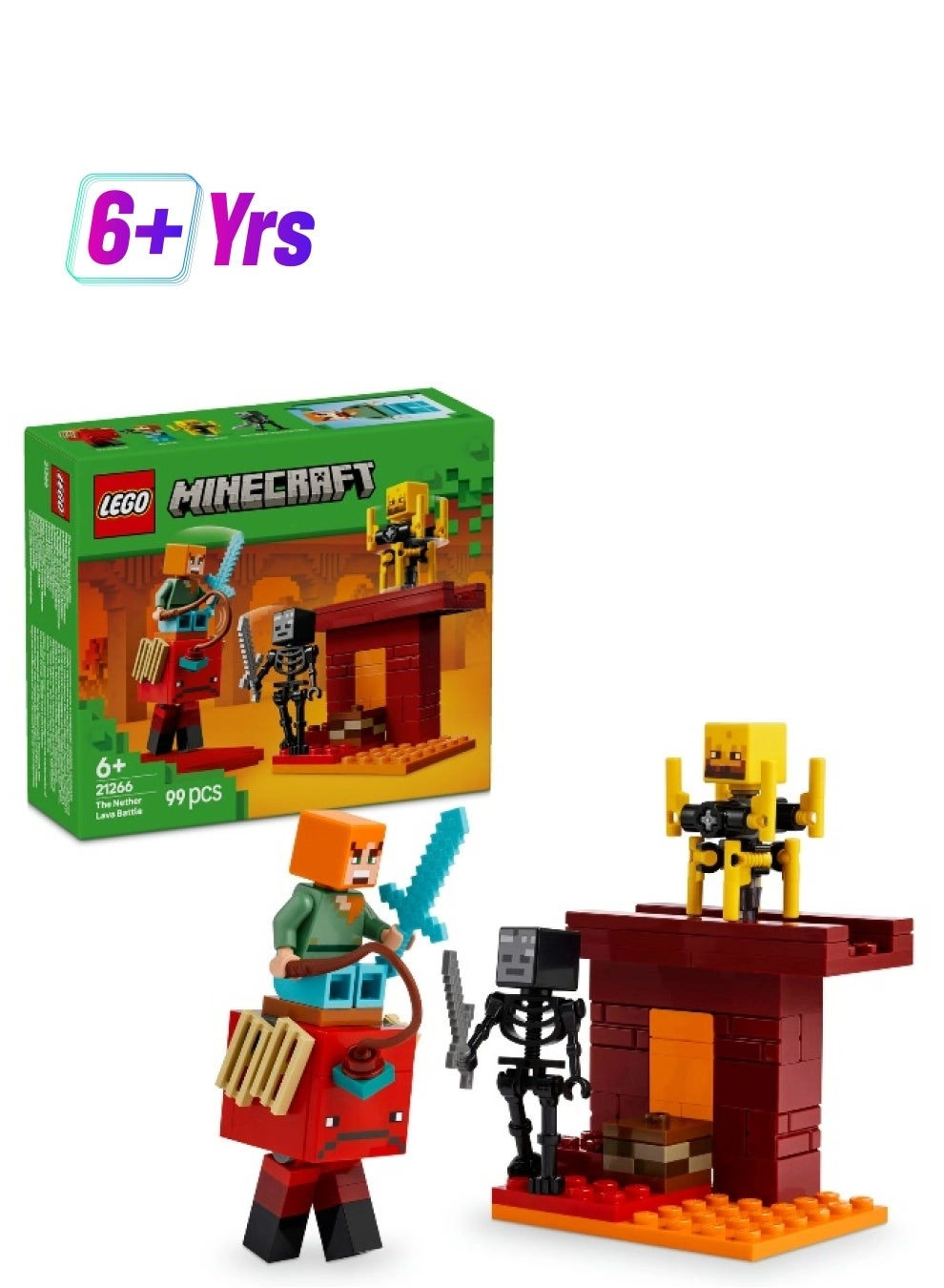 Minecraft The Nether Lava Battle (21266)