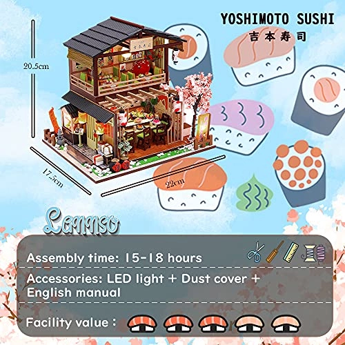 DIY Dollhouse Miniature Kit - Mini Handmade Wooden Assembly Required