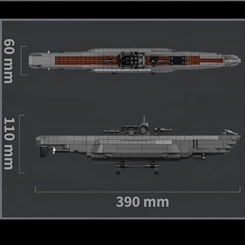 German Submarine - World War II German Submarine 738 pcs