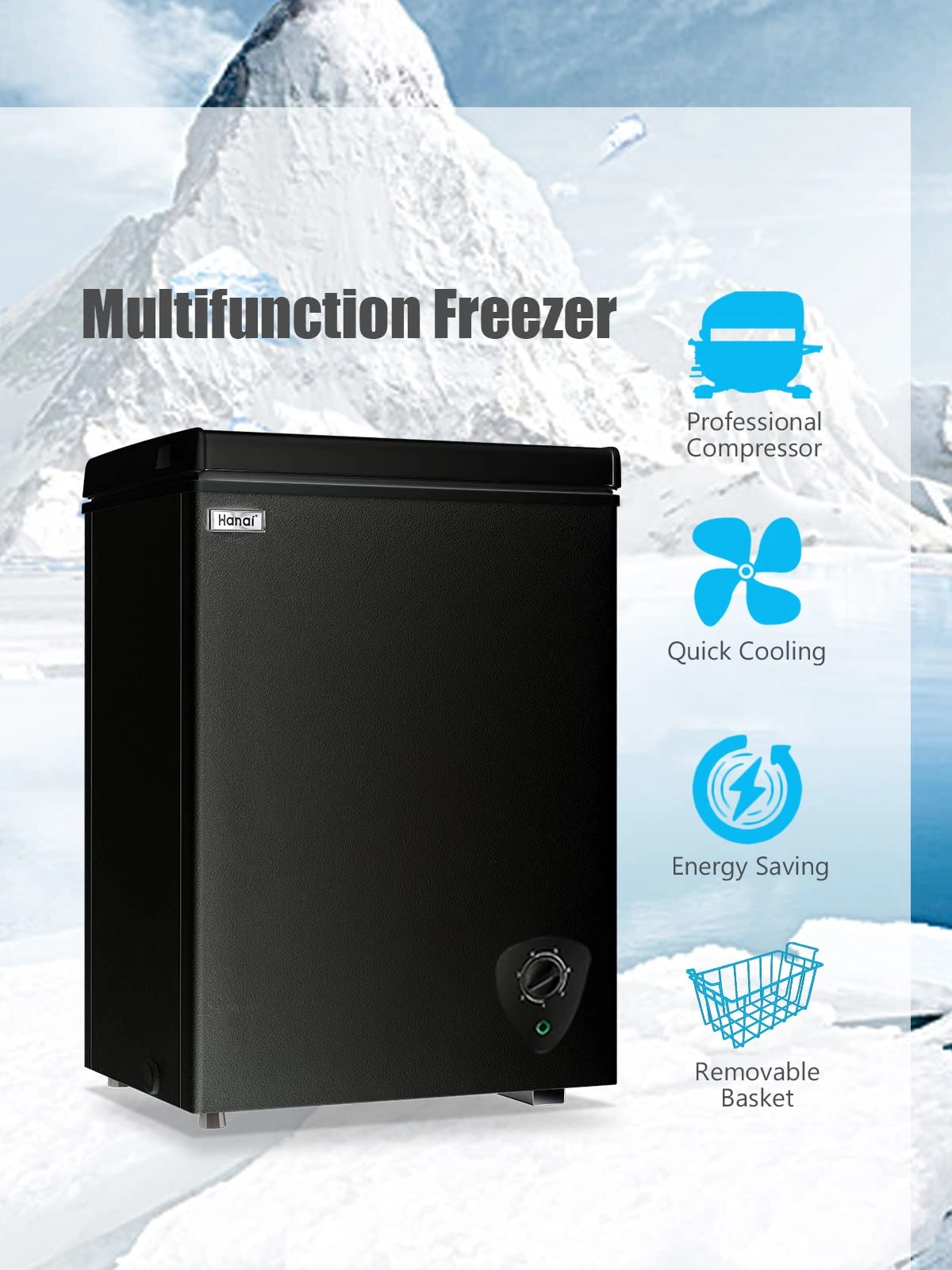 Chest Freezer - Compact Free-Standing