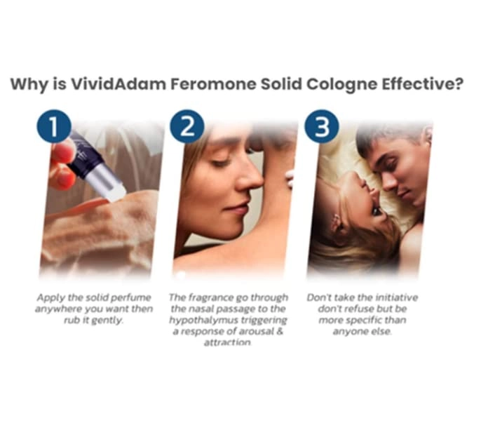Feromone Solid Cologne - 7.5g Long Lasting
