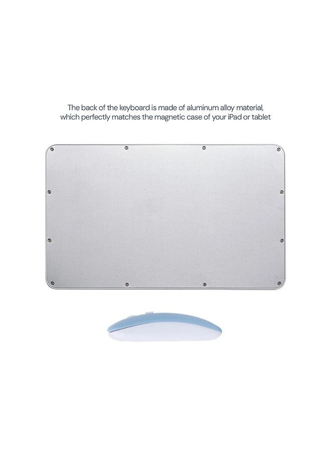 Ultra-Slim Keyboard - Bluetooth Rechargeable + Mouse