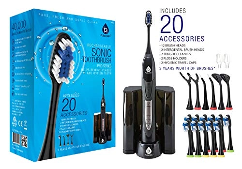 S520 - Black Dock Charger 12 Brush Heads Value Pack