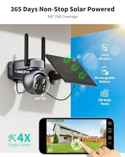 4G LTE cellular security camera 2K