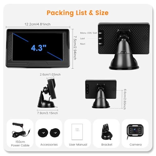 Baby Car Monitor - 4.3 Inches