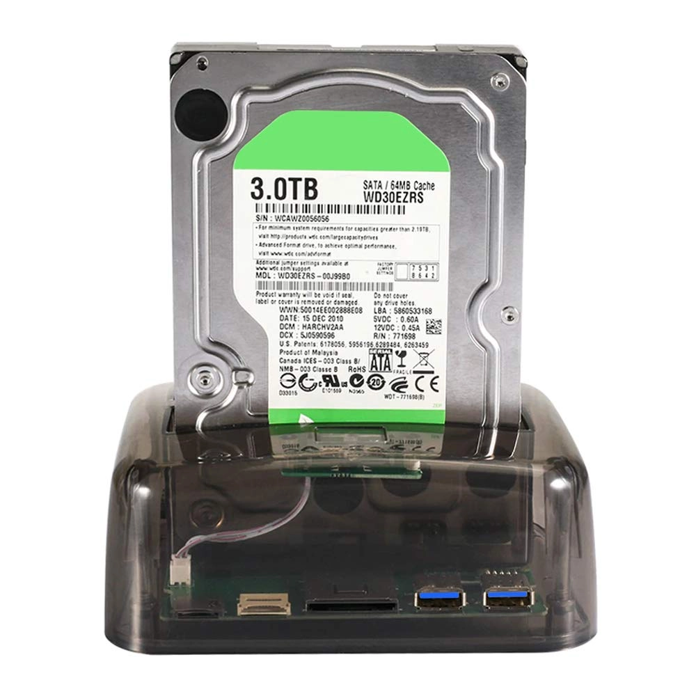 Dual-disk USB 3.0 Hard Disk Base