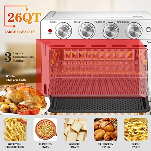 Air Fryer Toaster Oven - 6 Slice
