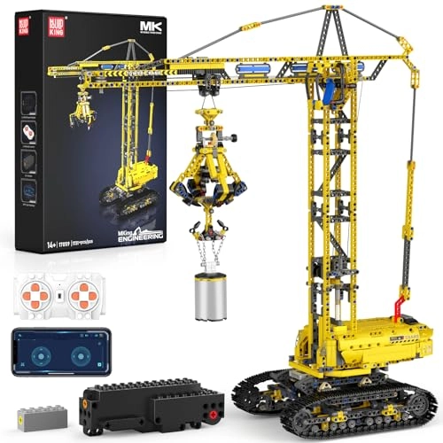 mould king Technik Crawler Crane (17059) - APP Remote Control MOC Mobile Construction Model