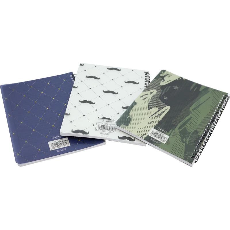 Notebook 19 X 26 cm Spiral - Grid 100 Sheets