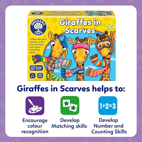 Giraffes in Scarves - 4 years to 7 years 38 pieces