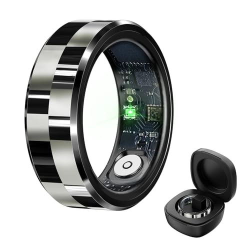 Smart Ring - IP68 Heart Rate + Charging Case - 300 mah battery