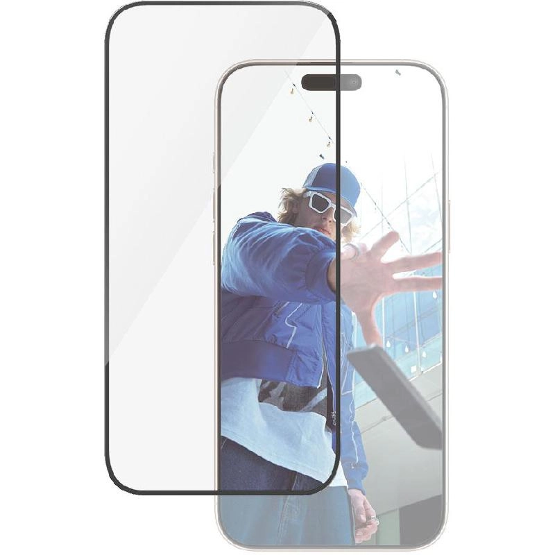 Ultra Wide Fit Clear Tempered Glass Screen Protector for iPhone 16 Plus