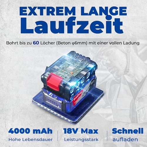 18V Cordless Hammer Drill - Battery Powered