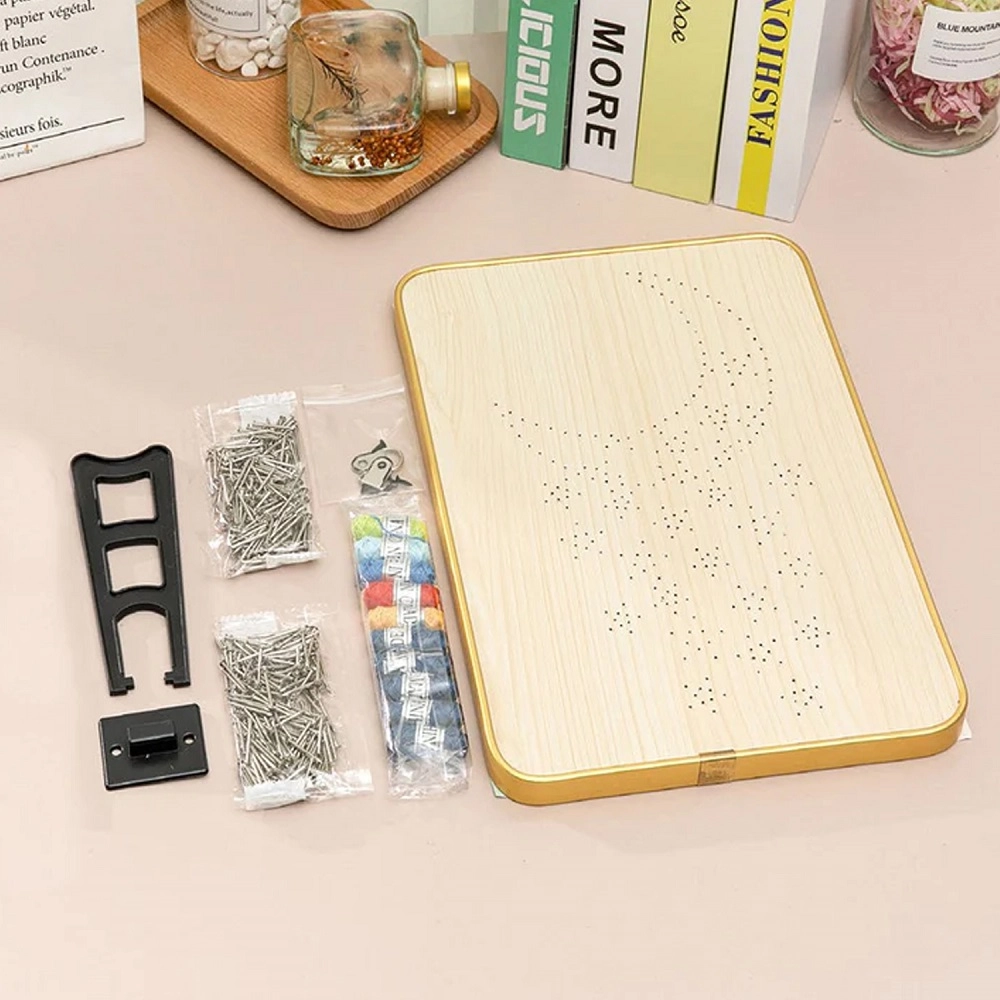 DIY Craft Kit with String Art Pattern - Rocket - 6+ years