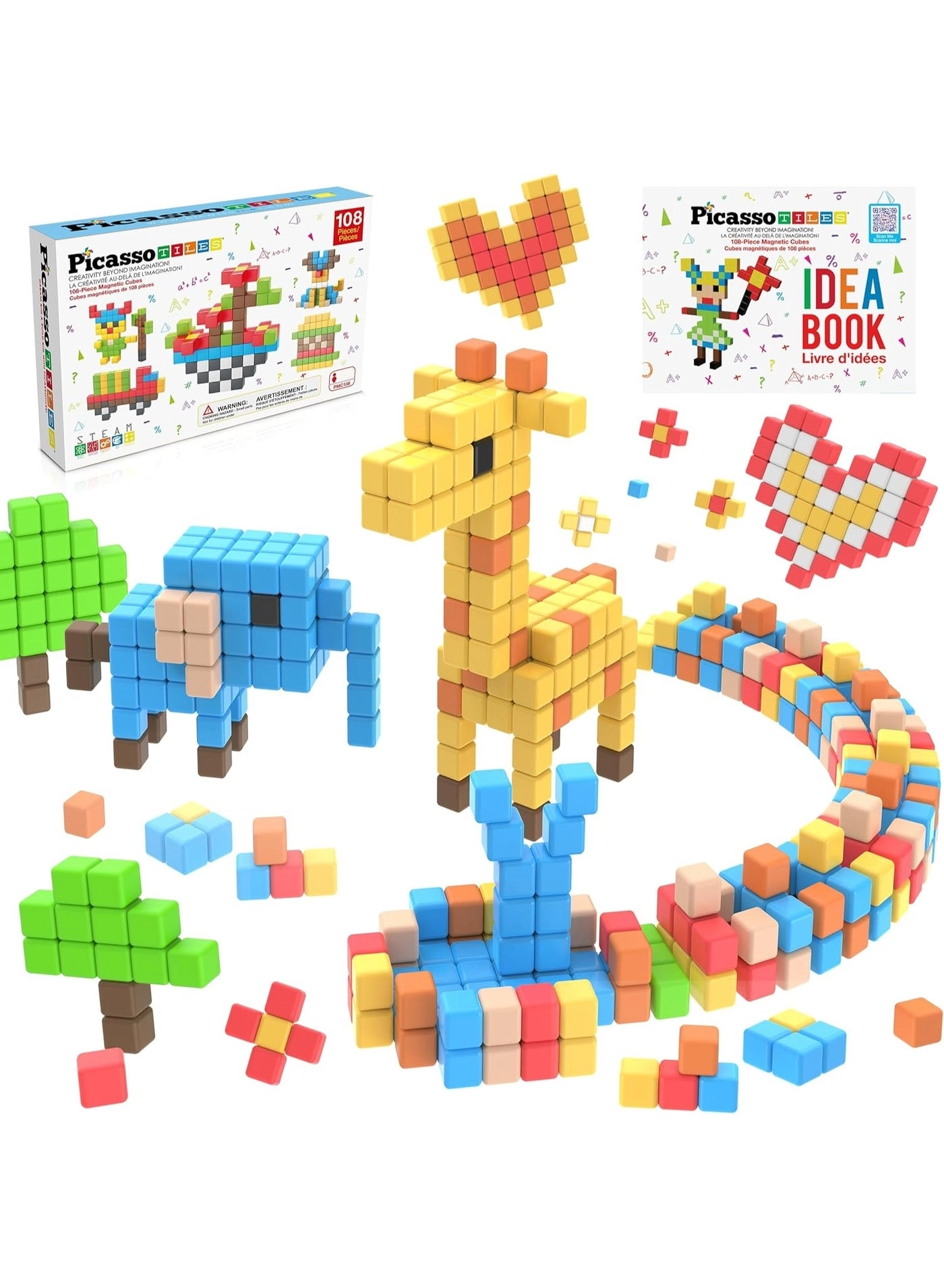 Magnetic Cubes - 3 years+ 108 pieces