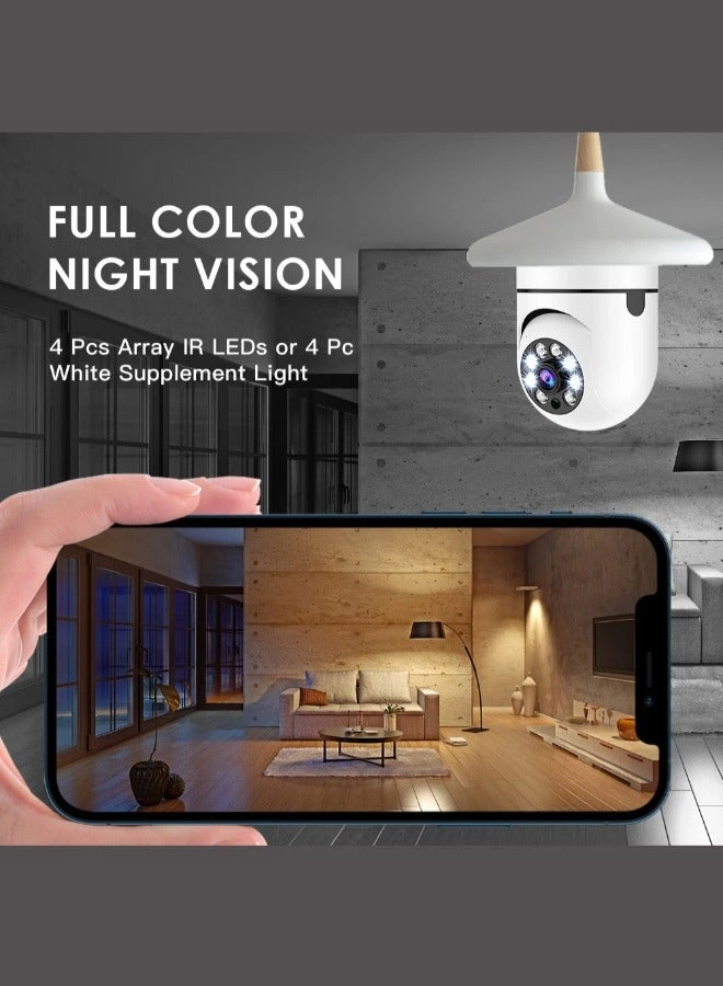 Wifi Surveillance Light Bulb Camera 1080p Pack