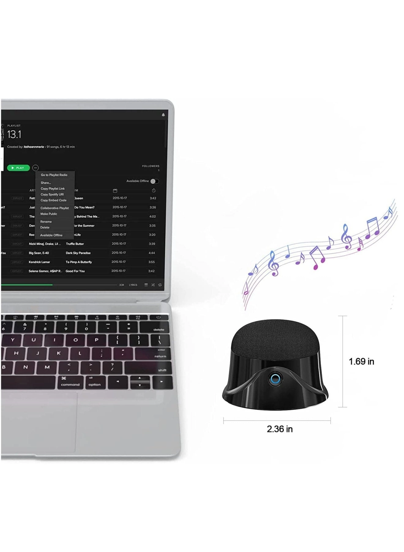 Portable Magnetic Small Bluetooth Speaker - 5W