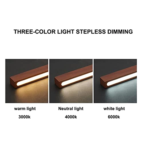 Wooden Linear Ceiling Light - 3000K-6000K Dimmable