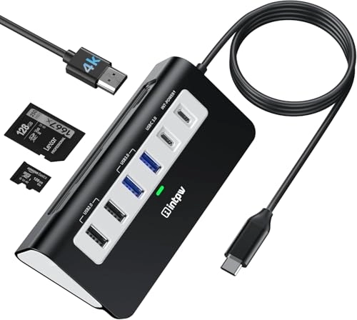 USB C Hub - 9-in-1 4K@60Hz 100W