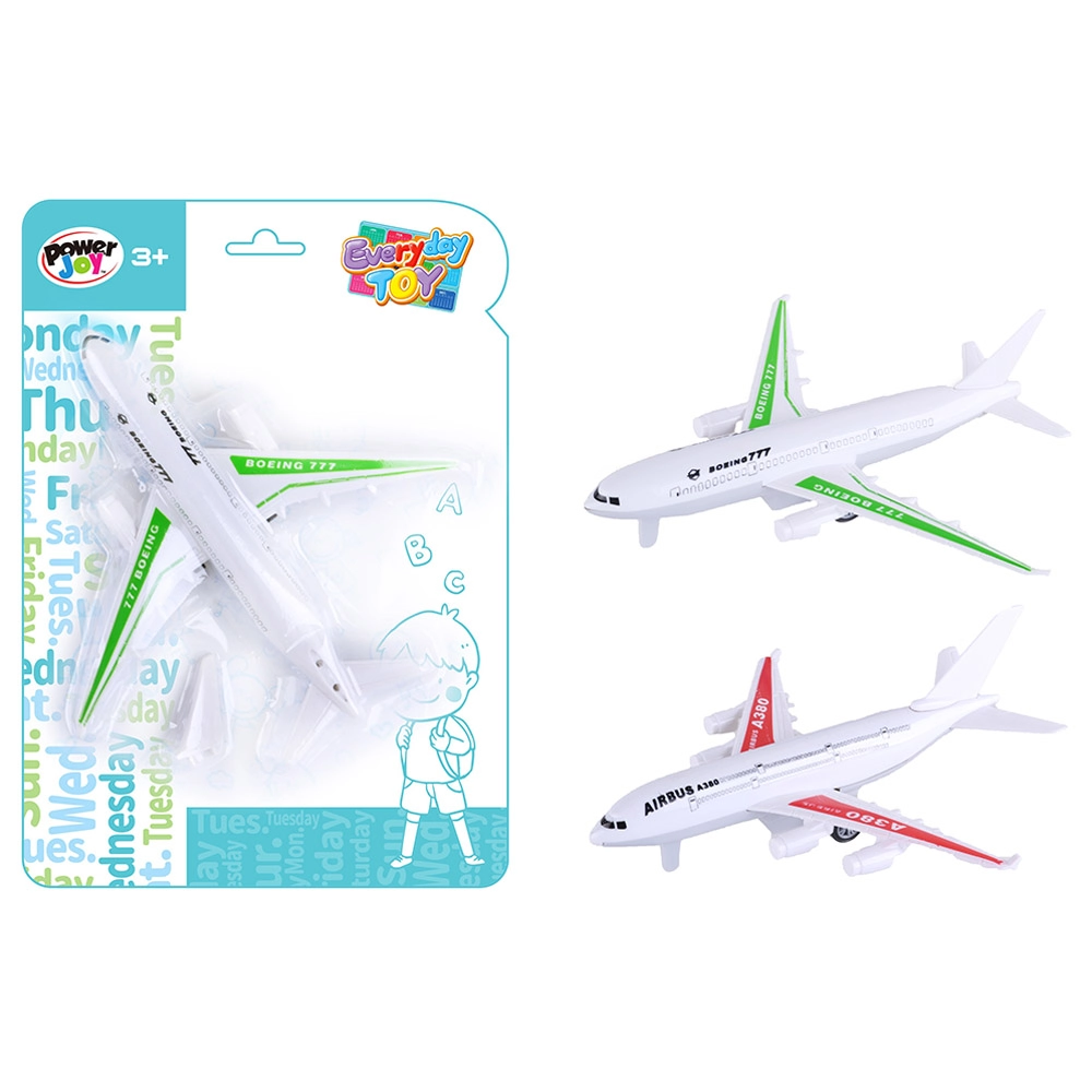 Power Joy Everyday Pullback Toy Airplane - 1pc