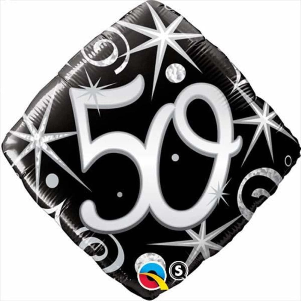 Party Zone Elegant Sparkles and Swirls Diamond Foil Balloon