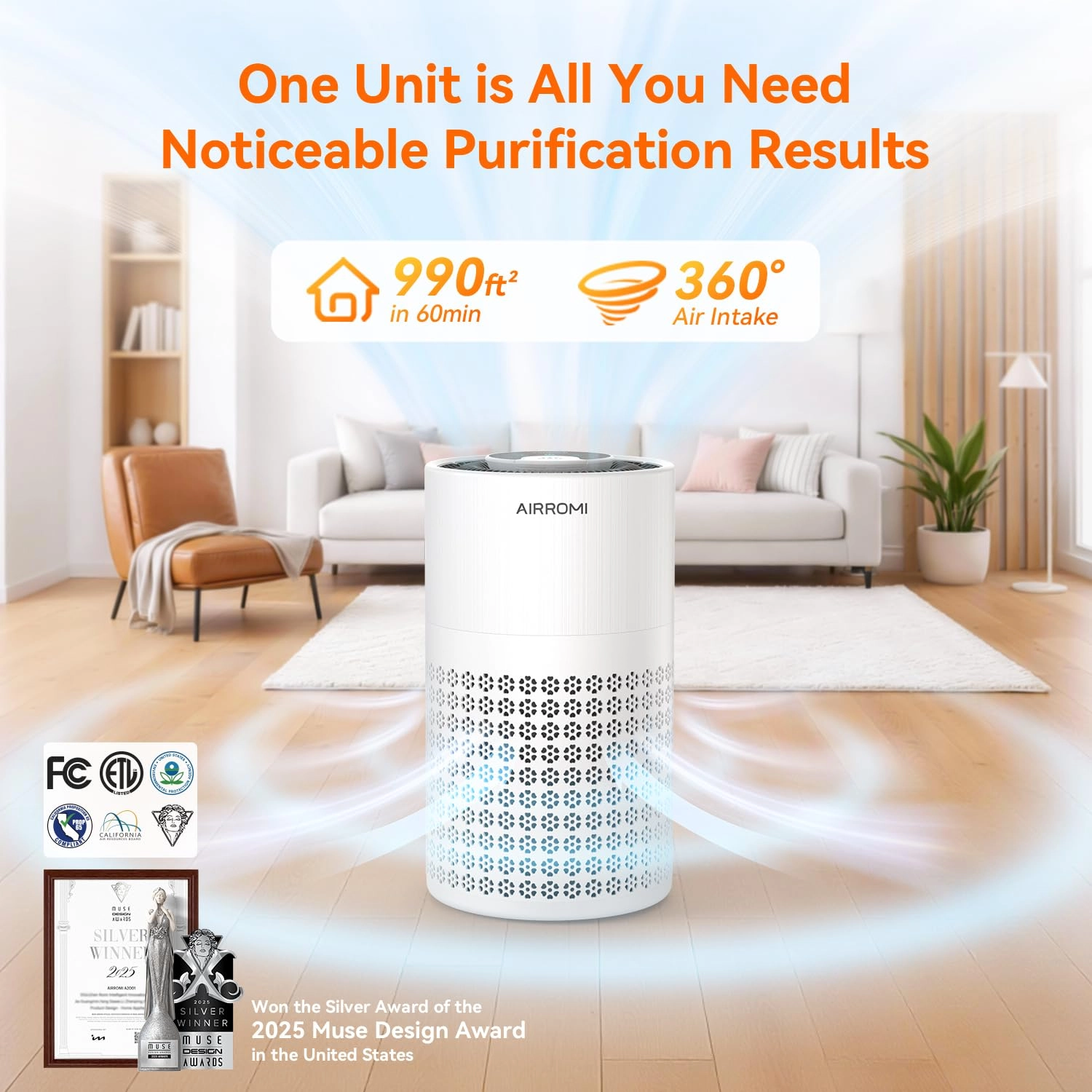 A2001 - Beige HEPA 3in1 Filter