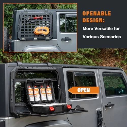 Rear Window Storage Panel Kit - Jeep Wrangler JK & JLU 2007-2018