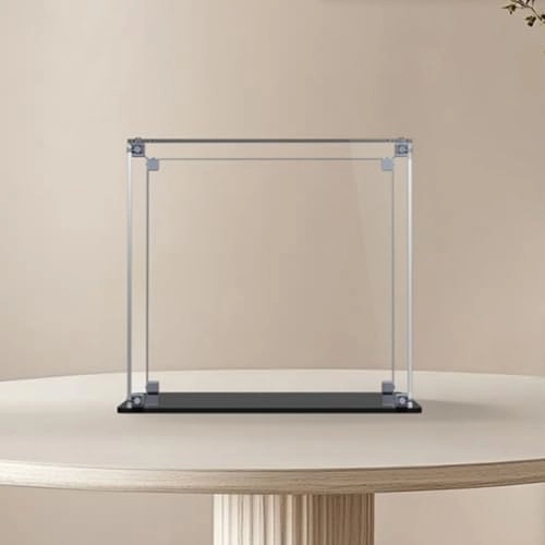 Figures Display Box - 23x23x21cm Acrylic Black Base