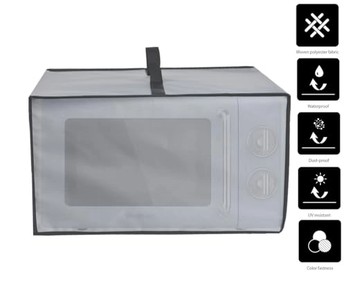 Microwave Oven Cover - 20L silver-grey