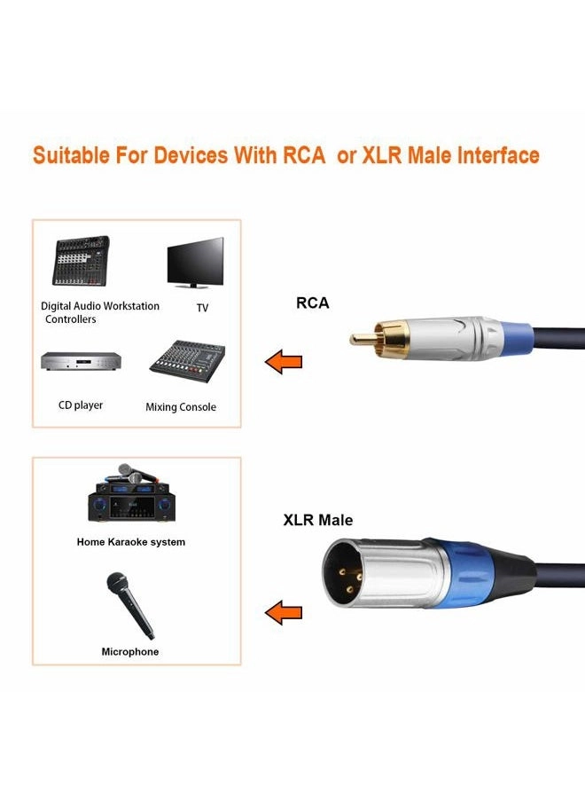 Dual RCA to XLR Cable - 1.0 meter