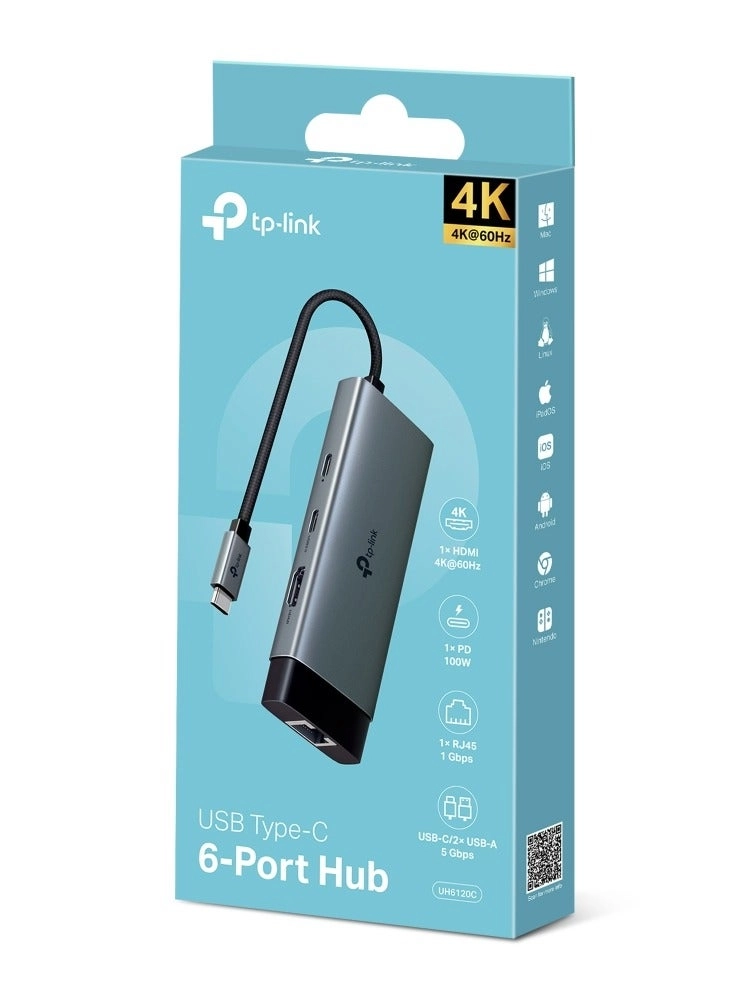 UH6120 - USB Type-C 6-in-1 Hub