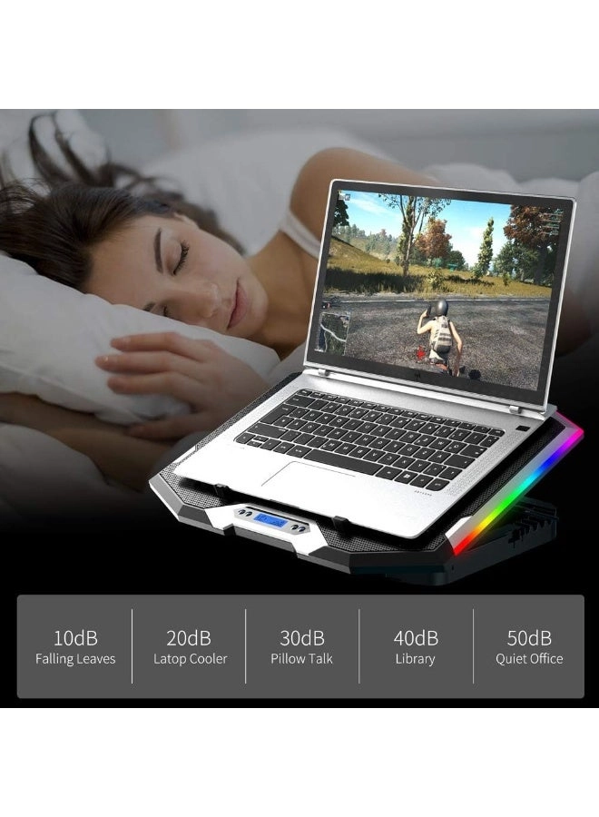 ICE COOREL Gaming Laptop Cooling Pad - 6 Fans 15-17.3 Inch